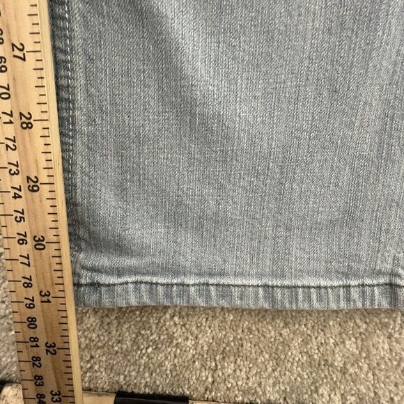 Chico's Platinum Light Denim Jeans Size 0.5 Reg (US Size 6) Boot Cut - Picture 5 of 6